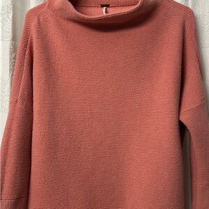 Free People Dusty Rose Cowl Neck Sweater